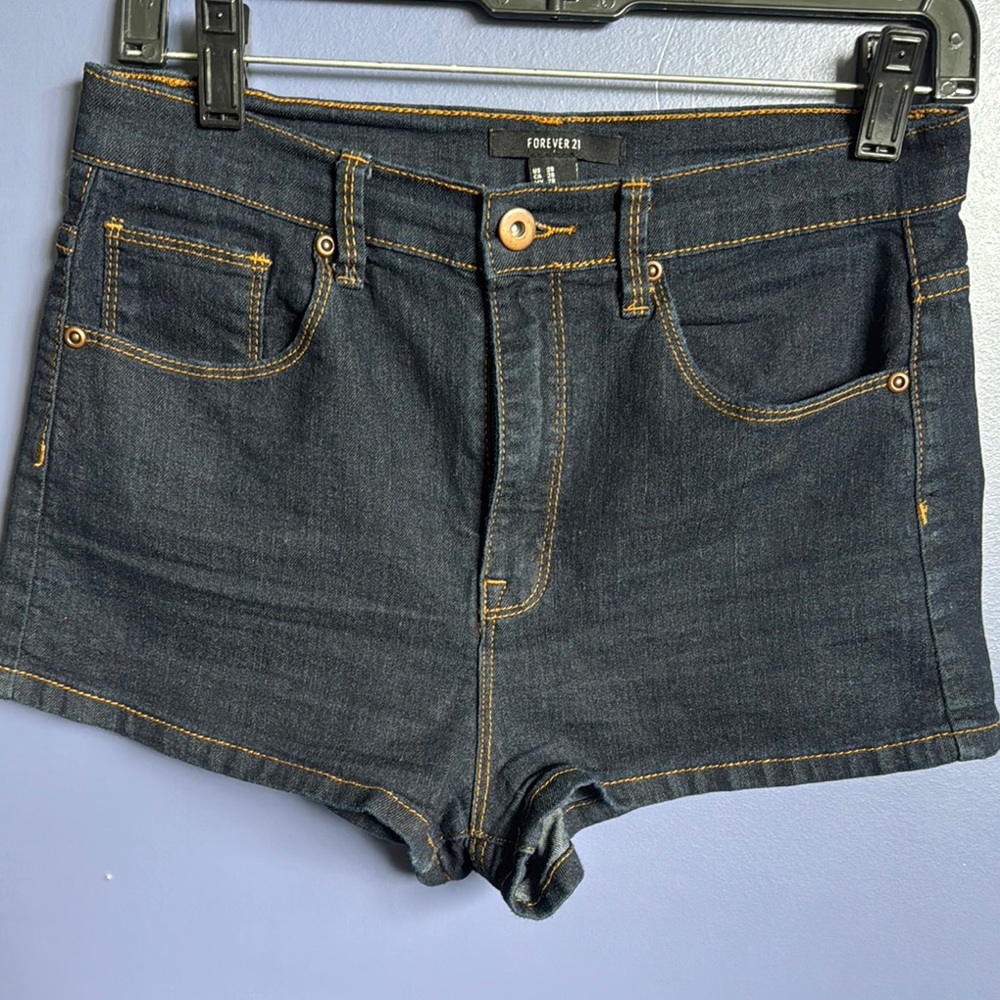 Forever 21 Dark Denim Jean Shorts